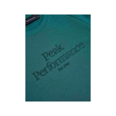 8. Peak Performance M Original Crew Green Sweatshirt