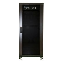 Extralink Rack Cabinet 27U 600x1000 Black Floor Standing