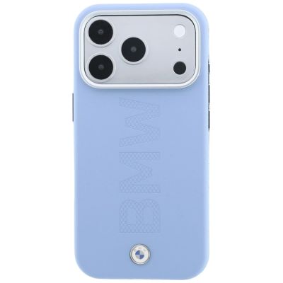 3. BMW Sign Centered Deboss MagSafe Case for iPhone 17 Pro / 18 Pro - Blue