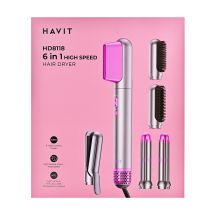 Havit HD8118-EU Hair Dryer (Gray-Pink)