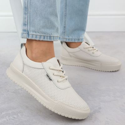 24. Sergio Leone PB236-S women's leather wedge sneakers, black