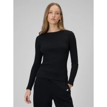 Women's long sleeve slim ribbed knit 4F 4FRAW25TLONF656-20S