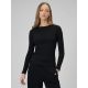 Women's long sleeve slim ribbed knit 4F 4FRAW25TLONF656-20S