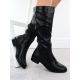 3. Jezzi ASA198-19 women's black leather boots
