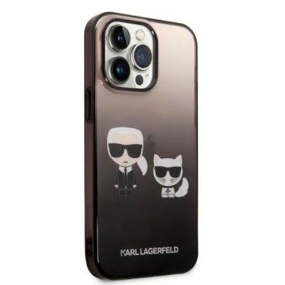 4. Karl Lagerfeld KLHCP14LTGKCK iPhone 14 Pro 6.1 "hardcase black / black Gradient Ikonik Karl & Choupette