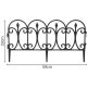 5. KINZO BLACK PLASTIC GARDEN FENCE 59x33CM 4 PANELS