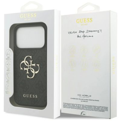 8. Guess 4G Big Logo Case for iPhone 17 Pro - Black
