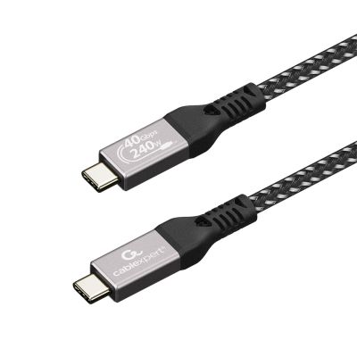 2. GEMBIRD PREMIUM CHARGING AND DATA CABLE USB 4 TYPE-C 40Gb/s, 240W, 0.3M