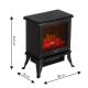 28. Electric fireplace | 2 heating levels: 1000W / 1800W | 3D flame effect | Adler Adler thermostat