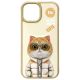 4. Nimmy Cool&Cute 2.0 Cat Case for iPhone 15 - Beige
