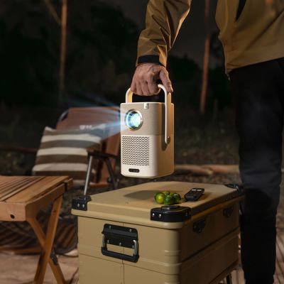 22. Yaber T2 Plus LCD FullHD 1080p Multimedia Projector with JBL Speakers - Beige