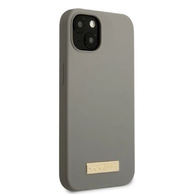 4. Guess GUHMP13SSPLG iPhone 13 mini 5.4" grey/grey hard case Silicone Logo Plate MagSafe