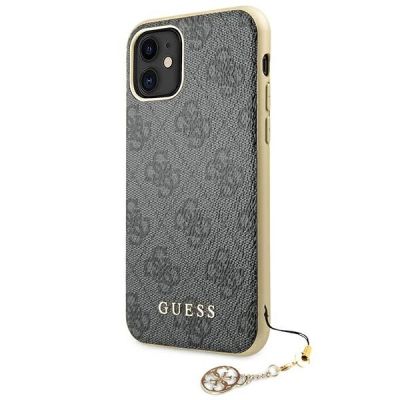 2. Guess GUHCN61GF4GGR iPhone 11 6.1" / Xr grey/gray hard case 4G Charms Collection
