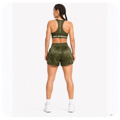 3. Women’s Thai Shorts ARMY GREEN COMBATWEAR | DBX Bushido