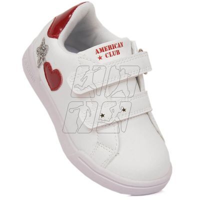 7. American Club Jr AM925A Velcro sports shoes, white