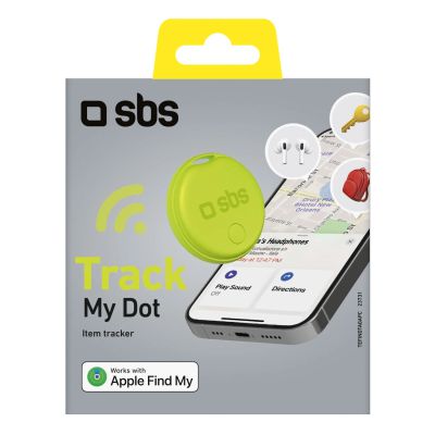 2. SBS Track My Circle Locator Compatible with Apple Find My - Green