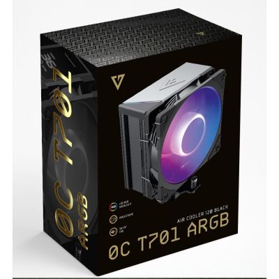 5. MODECOM VOLCANO 0C T701 ARGB BLACK CPU COOLER
