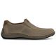 2. Men's leather openwork slip-on shoes, brown, Rieker 05272-64