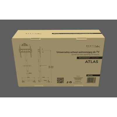 7. MONTIS MOBILE TV MOUNT 23"-60" MT191 ATLAS / BLACK / VESA 400X400