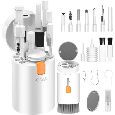 4. Tech-Protect 20-in-1 Multifunctional Cleaning Kit for Phone, Tablet, Laptop, and Headphones - White