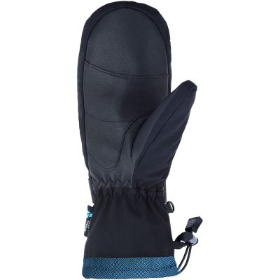 VIKING Tanuka Mitten Ski Lady women's ski gloves, black and turquoise, size 6