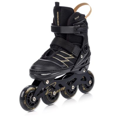 13. Meteor M 34-38 Buzzy Roller Skates Black/Gold