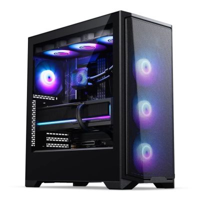 2. PHANTEKS Eclipse G370A PC-Gehäuse, Midi-Tower, SSI-EEB, RGB, Tempered Glass - inklusive 3x 120-mm-Lüfter, black