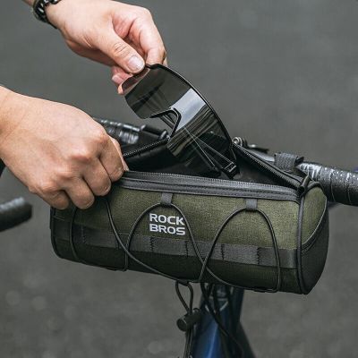 7. Rockbros 30110049001 bicycle handlebar bag 2 l - green