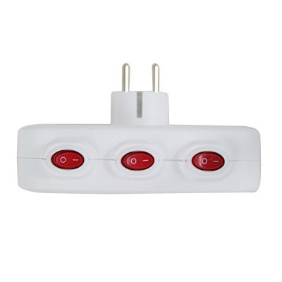 3. ESPERANZA ELECTRIC SOCKET 3-OUTLET WITH SWITCHES WHITE ELK307W