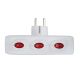 3. ESPERANZA ELECTRIC SOCKET 3-OUTLET WITH SWITCHES WHITE ELK307W