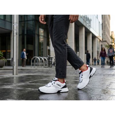7. K-swiss FARIO LTH WHITE/BLACK/MARS RED-M sneakers (04778-122-M)