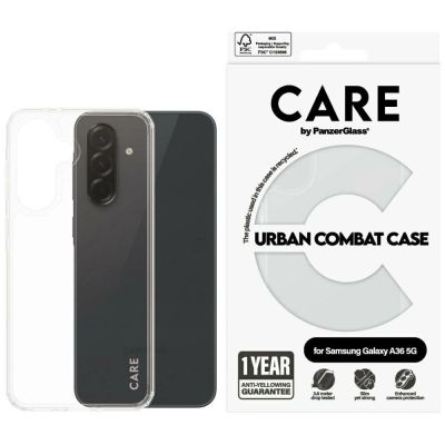 CARE by PanzerGlass Flagship Urban Combat Case for Samsung Galaxy A36 5G - Transparent