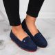 5. Suede leather loafers Filippo W PAW201D navy blue