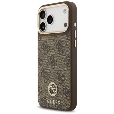 2. Guess 4G Strass Logo MagSafe Case for iPhone 17 Pro Max - Brown