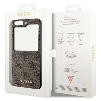 8. Guess 4G Charms Collection case for Samsung Galaxy Z Flip 5 - brown