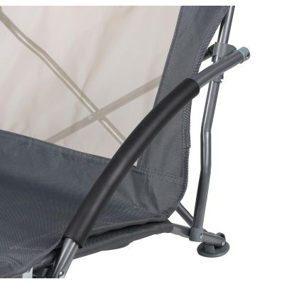 BEACH CHAIR WITH ARMRESTS 55x58x64CM FOLDABLE GRAY