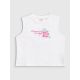5. Girls' sleeveless T-shirt with print 4F 4FJRSS26TSLEF328-11S