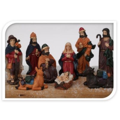 8. NATIVITY SCENE FIGURES, 9-PIECE SET, 16 CM