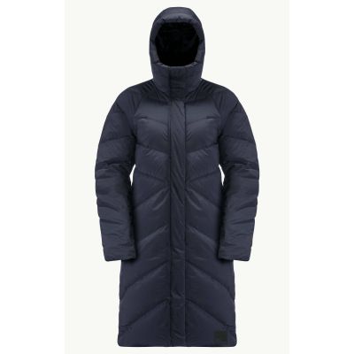 Jack Wolfskin MARIENPLATZ COAT W night blue Down Insulated women's winter jacket navy blue (1206971_1010)