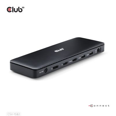 7. CLUB3D Club 3D, TB4 12-in-1 Docking Station