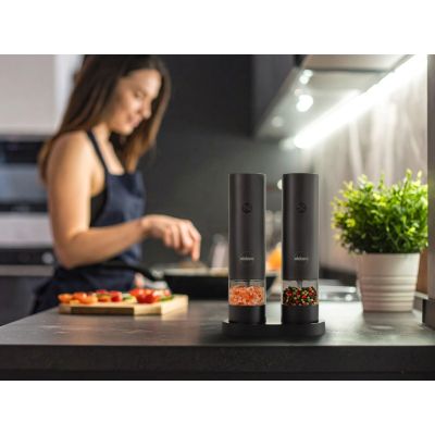 14. ELDOM ZMP5 ELECTRIC SALT AND PEPPER GRINDER SET, RECHARGEABLE, USB