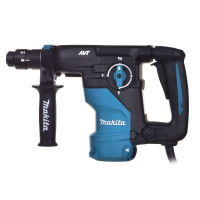 2. MAKITA HR3012FCWJ SDS-Plus 3.9J 1050W AVT MAKPAC Rotary Hammer + DX11 Dust Collector Black, Blue