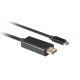 3. LANBERG CABLE USB-C(M)->DISPLAYPORT(M) 3M 4K 60HZ BLACK CA-CMDP-10CU-0030-BK