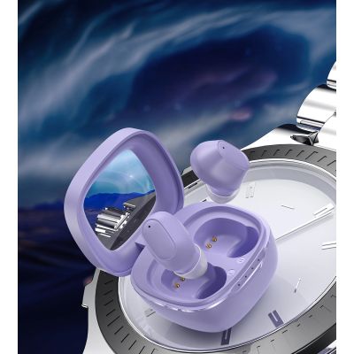 6. Choetech MEMS wireless TWS Bluetooth 5.3 headphones - purple