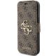 2. Guess 4G Big Metal Logo Case for iPhone 13 / 14 / 15 - Brown