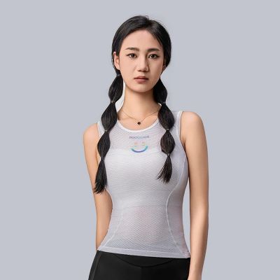 5. Rockbros YDBX001 Women's Quick-Dry Sleeveless Cycling Jersey M/L - White