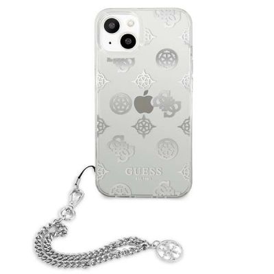 3. Guess GUHCP13SKPESI iPhone 13 mini 5.4" silver/silver hardcase Peony Chain Collection