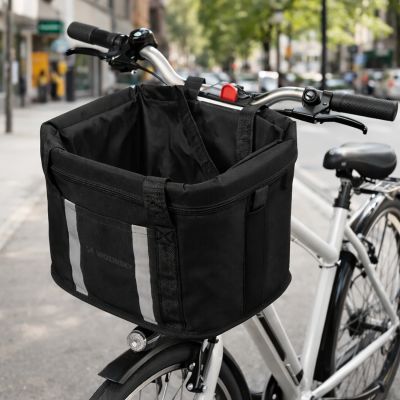 7. Wozinsky fabric bicycle basket large - black