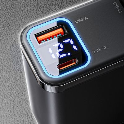 9. ORICO Twin Reach 45W 1A3C Dual Retractable Car Charger