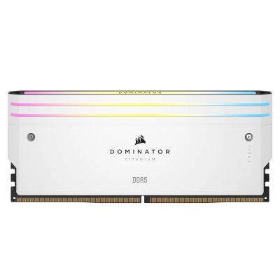 4. Corsair Dominator Titanium CMP64GX5M2B6000C30W Memory Module 64GB 2x32GB DDR5 6000MHz